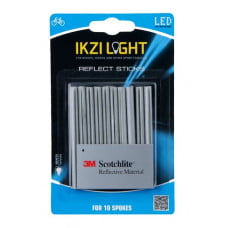 3M SCOTCHLITE / IKZI LIGHT SPAAKREFLECTIE / WIELREFLECTIE STICKS 8 CM SET VAN 10 STUKS OP KAART